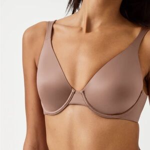 NWT Spanx Satin Unlined Full Coverage Bra 34C